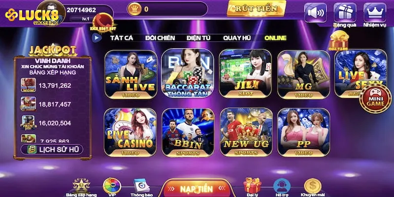 Tựa game bài Luck8 mà bạn nên tham gia dự thưởng