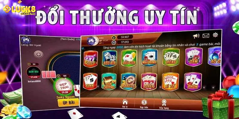 Những ưu điểm của game bài Luck8